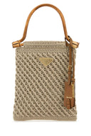 Prada Cappuccino Crochet Handbag