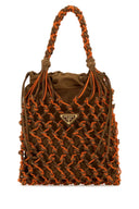 Prada Two Tone Mesh Handbag