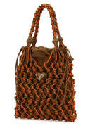 Prada Two Tone Mesh Handbag