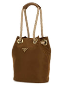 Prada Camel Re Nylon Prada Mariner Bucket Bag