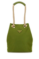 Prada Green Re Nylon Prada Mariner Bucket Bag