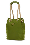 Prada Green Re Nylon Prada Mariner Bucket Bag