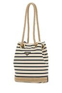 Prada Embroidered Canvas Bucket Bag