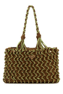 Prada Two Tone Mesh Shopping Bag