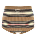 Prada Embroidered Stretch Cotton Blend Shorts