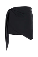Prada Midnight Blue Mohair Blend Mini Jupe