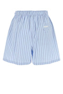Prada Embroidered Poplin Shorts