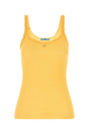 Prada Yellow Cotton Tank Top