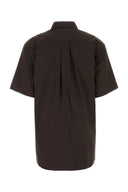 Prada Brown Stretch Poplin Shirt