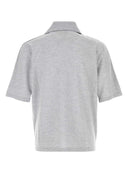 Bottega Veneta Grey Wool Polo Shirt