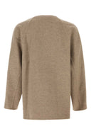Bottega Veneta Dove Grey Wool Blend Cardigan