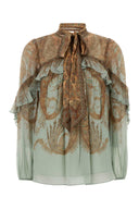 Zimmermann trykt Crepe Memento Bluse