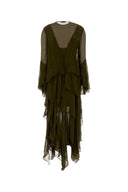 Zimmermann Army Green Crepe Memento Dress