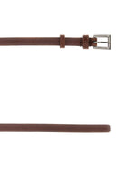 Prada brunt skinnbelte