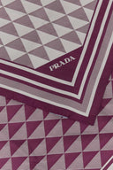 Prada Embroidered Twill Foulard
