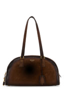 Prada Brun Semsket Medium Prada Bowling Skulderveske