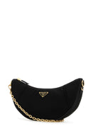 Prada Black Re Nylon Prada Demi Lune Shoulder Bag