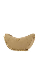 Prada Beige Re Nylon Prada Demi Lune Shoulder Bag