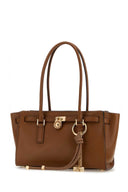 Michael By Michael Kors 카멜 가죽 해밀턴 쇼핑백
