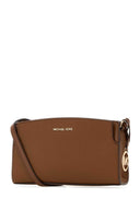 Michael By Michael Kors Brown Leather Becca Crossbody Bag