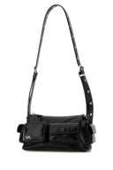 Michael By Michael Kors Black Leather Dakota Crossbody Bag