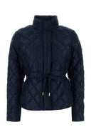 Michael By Michael Kors ネイビー ブルー ポリエステル パッド入りジャケット