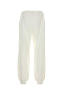 The Row White Cotton Avo Joggers