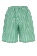 The Row Embroidered Cotton Zindel Bermuda Shorts
