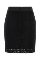 Dolce & Gabbana Black Stretch Lace Mini Skirt