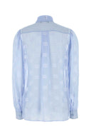 Dolce & Gabbana Light Blue Silk Blend Shirt