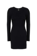 Dolce & Gabbana Black Stretch Viscose Blend Dres