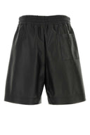Gucci Bermuda-shorts i sort skinn