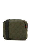 Gucci Olive Green Gg Fabric Crossbody Bag