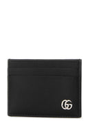 Porte-cartes en cuir noir Gucci