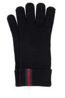 Gucci Black Wool Gloves