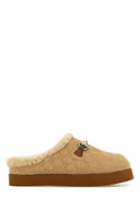 Gucci Beige Suede Slippers