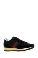 Gucci Black Original Gg Fabric And Suede Gucci Re Motion Sneakers