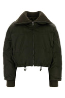 Gucci Olive Green Gabardine Padded Jacket