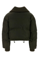 Gucci Olive Green Gabardine Padded Jacket