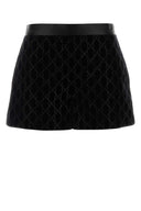 Gucci Embroidered Velvet Shorts