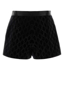Gucci Embroidered Velvet Shorts