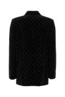 Gucci Black Stretch Velvet Blazer