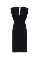 Czarna sukienka z krepy Gucci