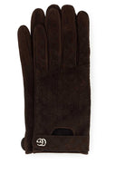 Gucci Brown Suede Gloves