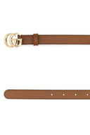 Gucci Brown Leather Gg Belt