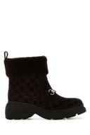 Gucci Dark Brown Suede Ankle Boots