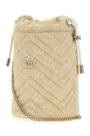 Gucci Gg Denim Small Gg Marmont Bucket Bag