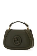 Gucci Bottle Green Leather Gucci Blondie Handbag