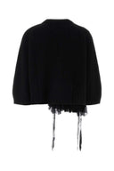 Alberta Ferretti Black Cashmere Blend Cardigan
