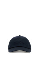 Gucci marineblå baseballcaps i stretchbomull